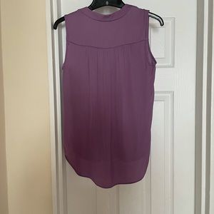 Women's Purple Inverted-pleat Top